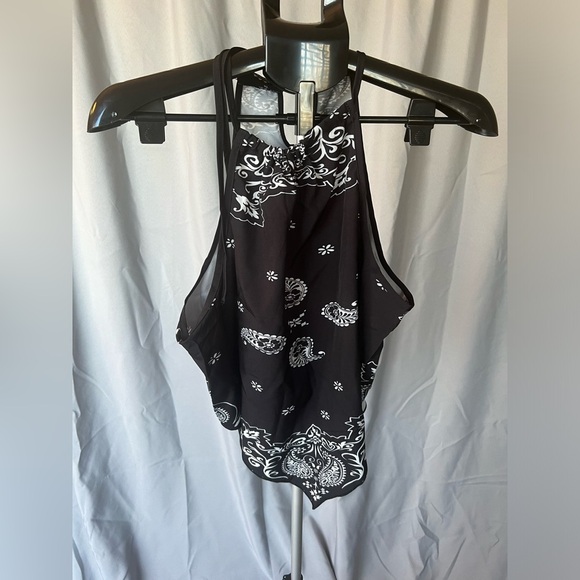 Black Handkerchief top - Picture 3 of 13